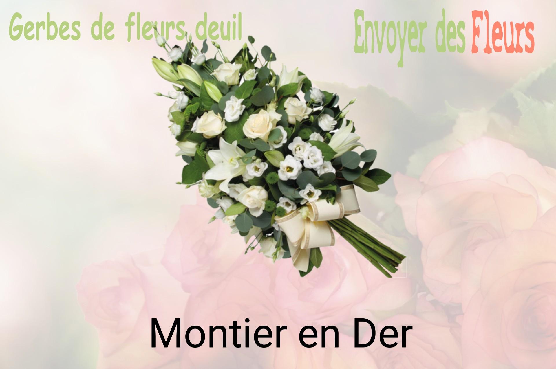 Gerbe de fleurs de deuil livrée à Montier-en-Der